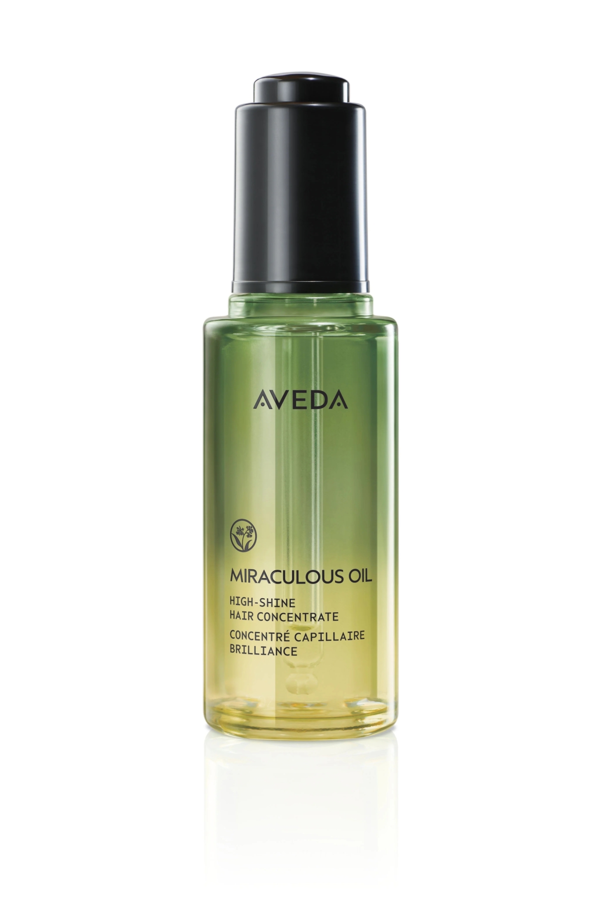 Aveda 高效亮澤奇蹟護髮油適合各種髮質使用，能瞬間提升秀髮光澤度高達 255%，打造自然閃耀的亮澤效果。
