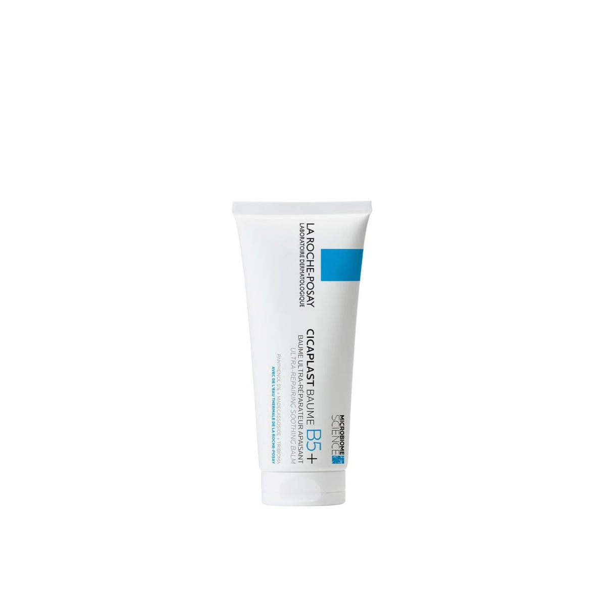 La Roche-Posay B5萬用修復霜蘊含5%維他命B5、積雪草萃取及益生元成分Tribioma，幫助修護肌膚屏障、舒緩乾燥粗糙及敏感不適問題。
