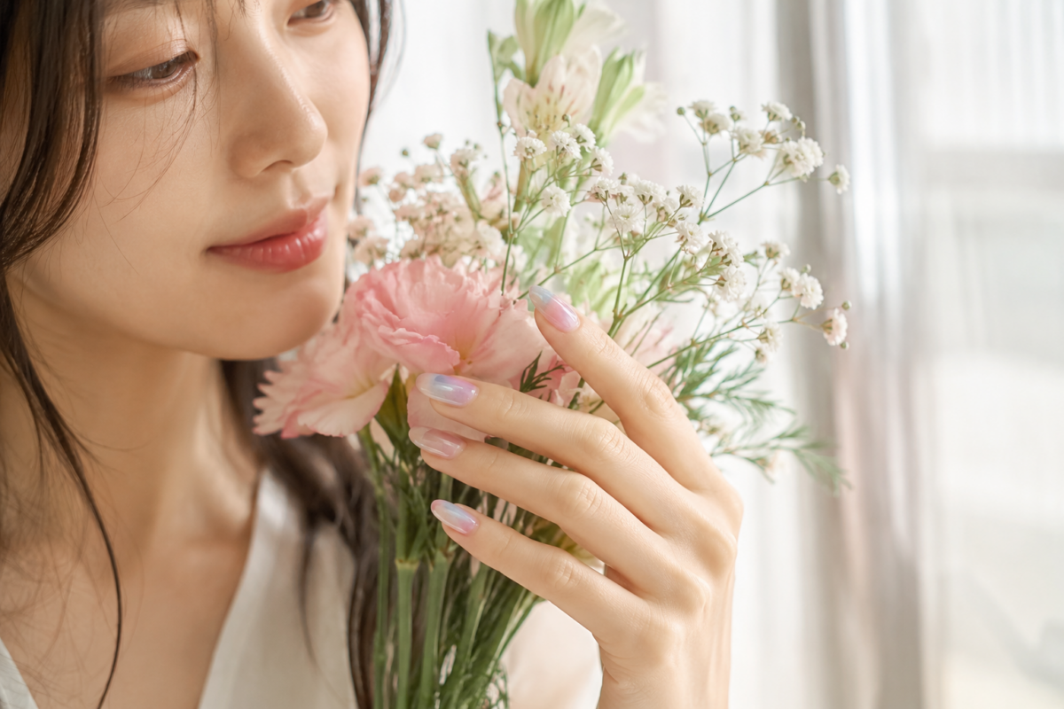韓系美甲款式以清透底色、磁吸貓眼、暈染、立體紋理及金屬細節為主,風格由簡約到微立體都有選擇。
