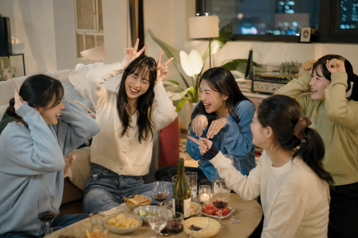酒game可按人數、熟絡程度和聚會氣氛選擇,新朋友局適合反應型遊戲,熟人局則可玩真心話或聊天互動類。