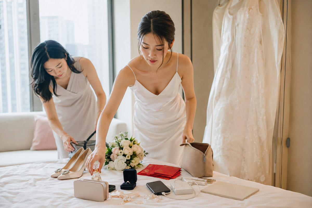 婚禮流程表應列明時間、地點、負責人、所需物品及後備方案，並清楚分配證婚文件、金器禮金、接待和場地協調工作。