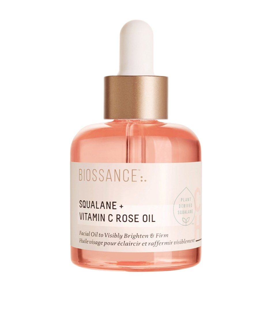 Biossance Squalane + Vitamin C Rose Oil。
