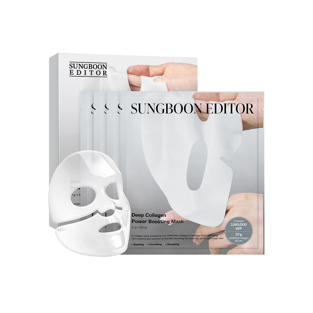 SUNGBOON EDITOR Deep Collagen Power Boosting Mask。
