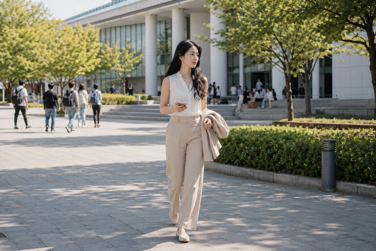 Smart Casual女學生穿搭應先查看Dress Code，避免衣服太短透貼、全身過分寬鬆、衣鞋不整潔及妝髮飾物太搶眼。