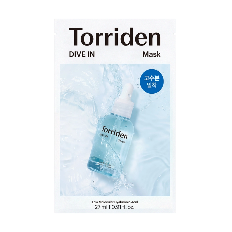 Torriden DIVE IN 5D微分子玻尿酸保濕面膜。