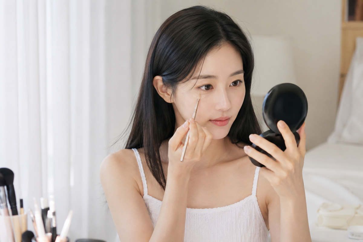 夏天持妝技巧包括薄塗粉底、局部遮瑕及定妝,並減少妝前護膚和易出油位置的底妝用量。