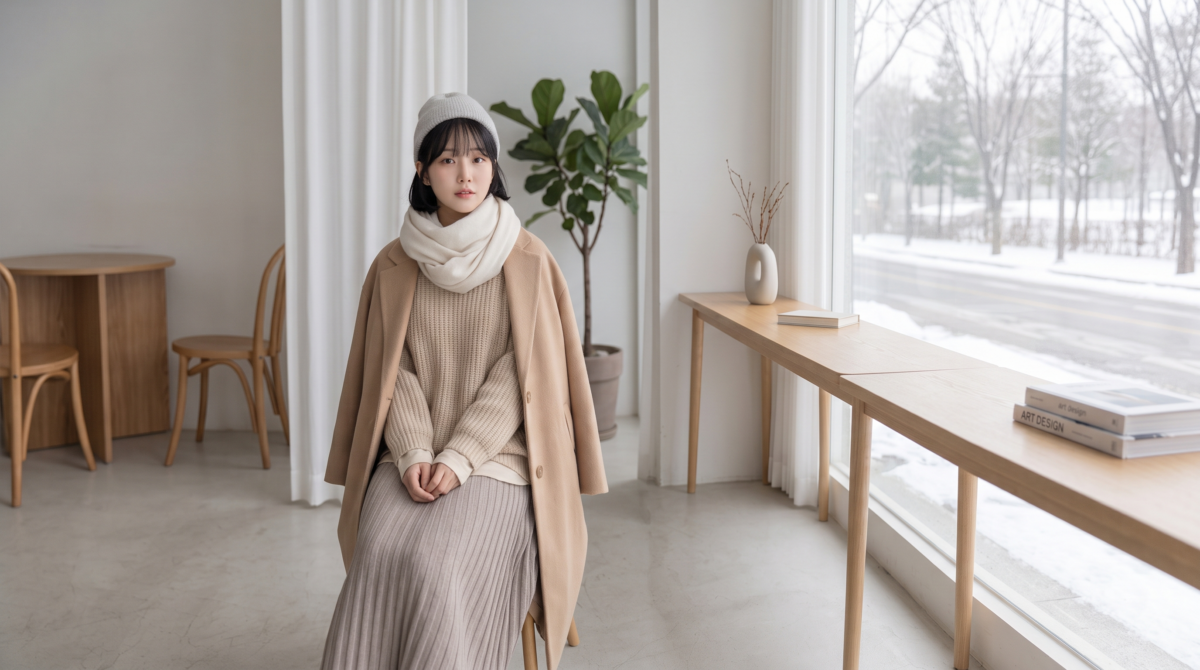 日系冬天穿搭女最大的特色，就是追求自然、舒服又耐看的冬季造型。