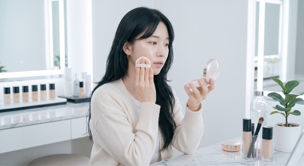 底妝卡粉幾乎是化妝女生都遇過的煩惱，尤其鼻翼、嘴角和眼下位置，到了下午特別容易浮粉、起屑，看起來一塊一塊的。
