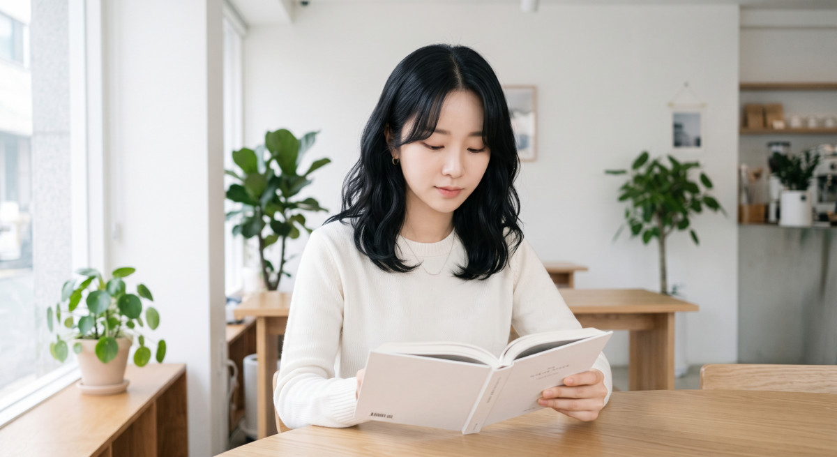 頭髮落在鎖骨附近，再加入鬆軟波浪，可以讓頸部線條看起來更俐落。
