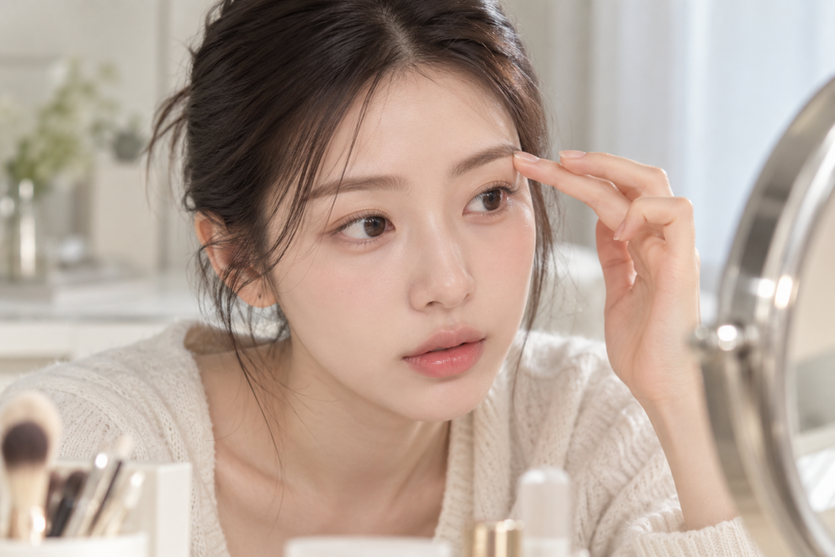 平眉、野生眉和韓系眉毛各有不同重點,韓系眉可按原生眉型微調,再配合柔和眉色和自然毛流。