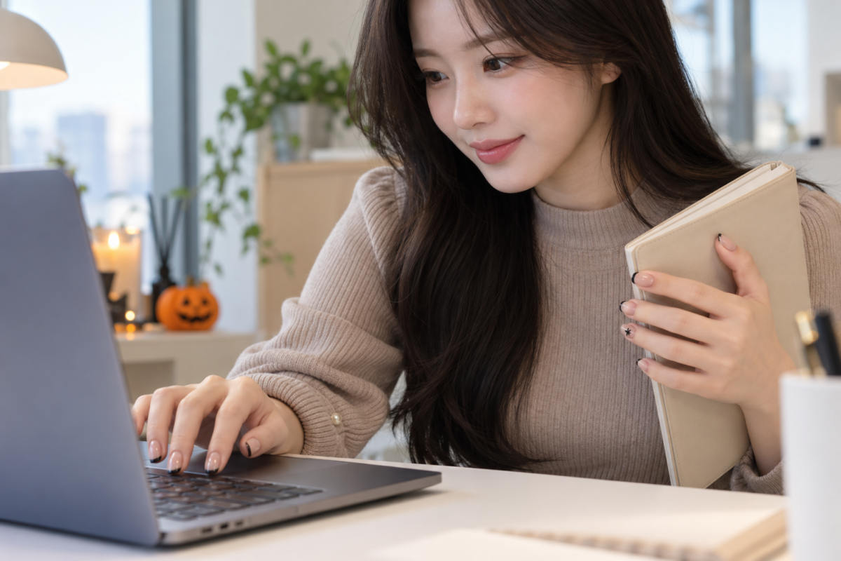 適合返工的低調萬聖節美甲包括黑色微法式、透明底小幽靈、黑櫻桃貓眼及星月圖案,簡約百搭又帶點節日氣氛。