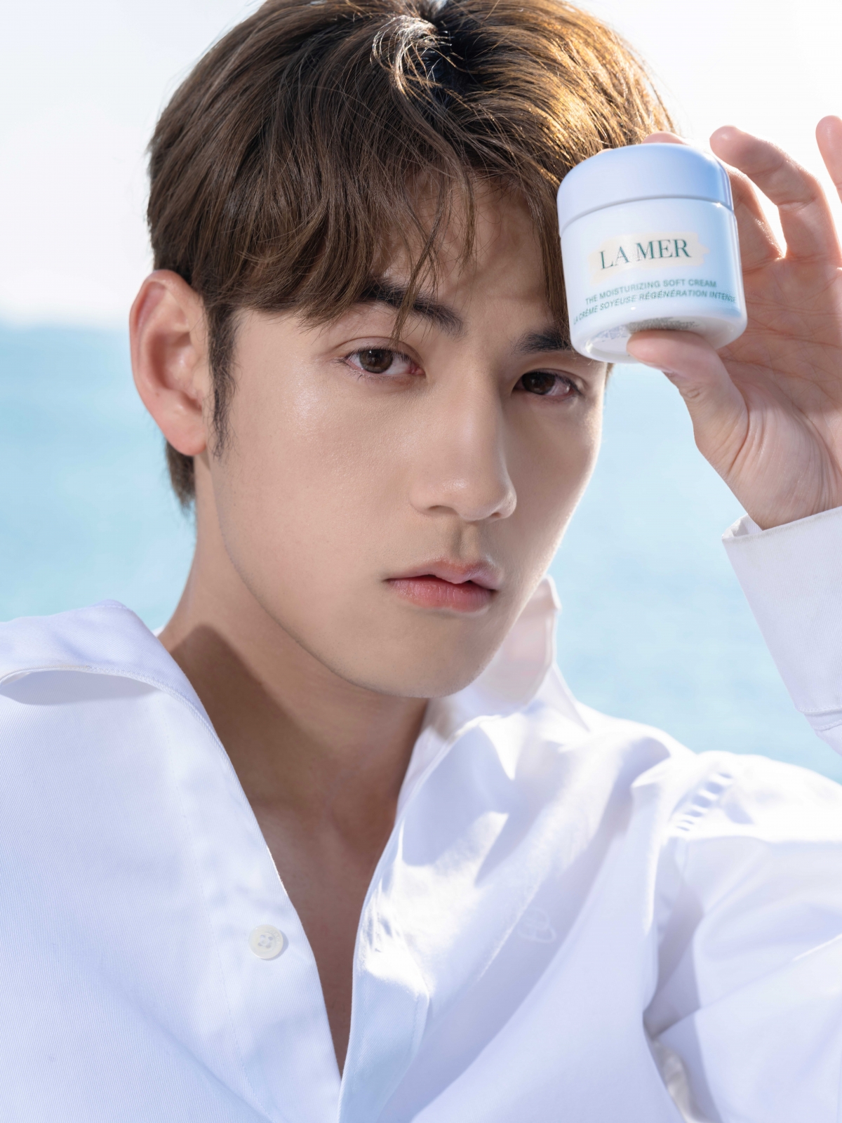 Jeffrey 是 La Mer 全新升級 The New Moisturizing Soft Cream 柔潤奇蹟面霜的忠實用家！