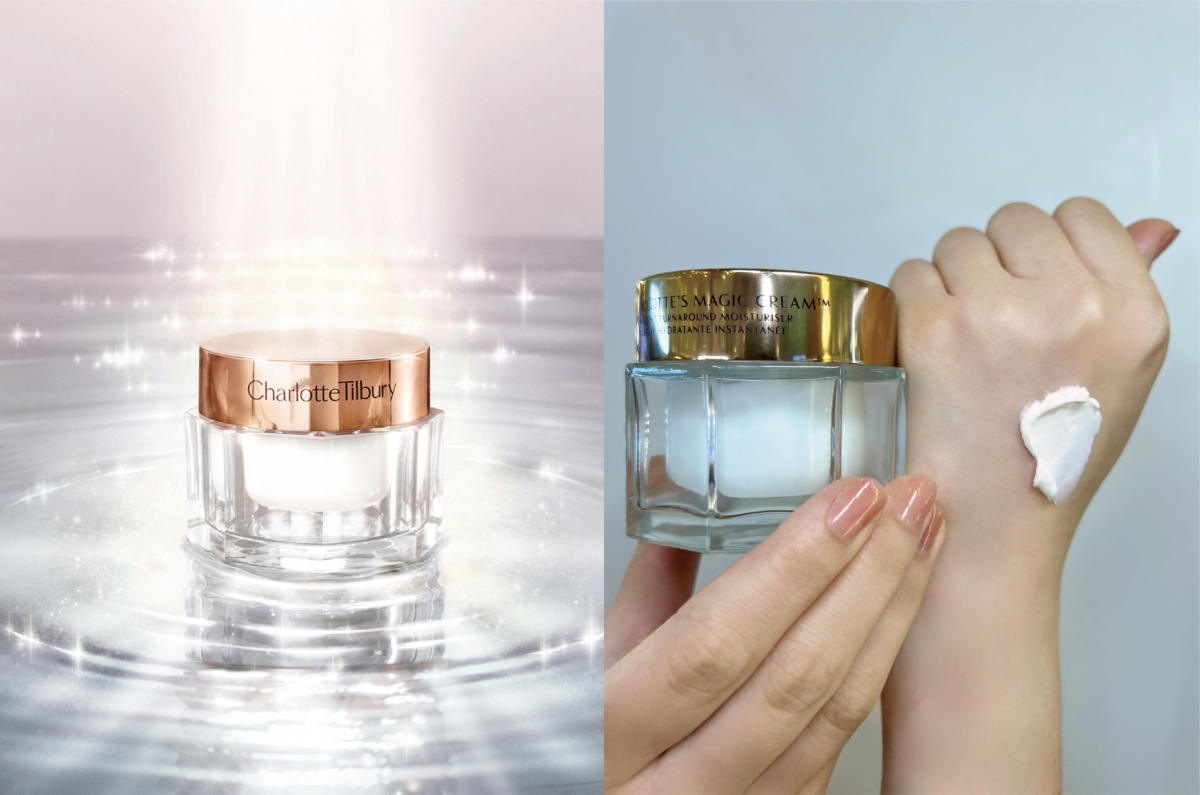 王牌魔法面霜質地細滑如奶油，成為肌膚包住水份，光澤感UP！