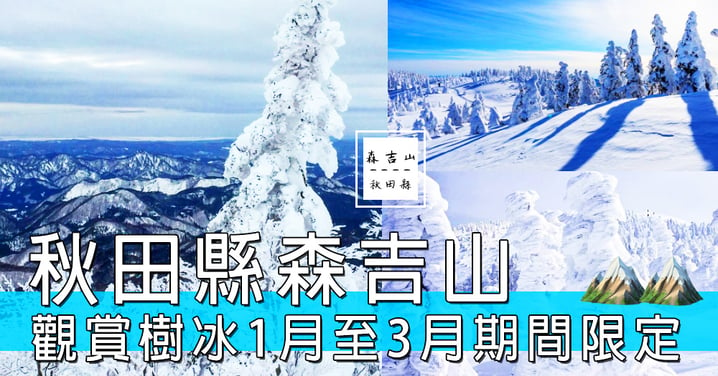 完全係夢幻場景啊～～日本秋田縣森吉山，去到邊都見到期間限定嘅一顆顆樹冰！