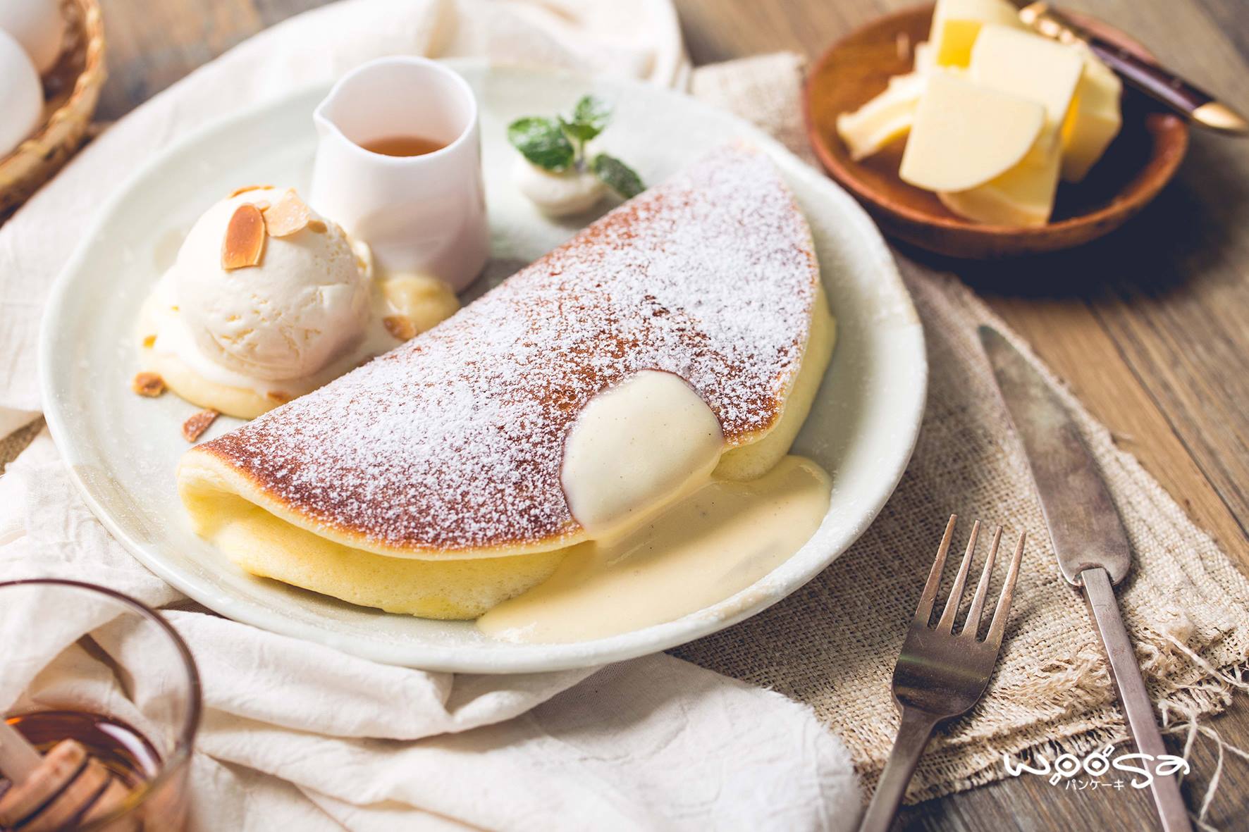 Woosaパンケーキ 屋莎鬆餅屋