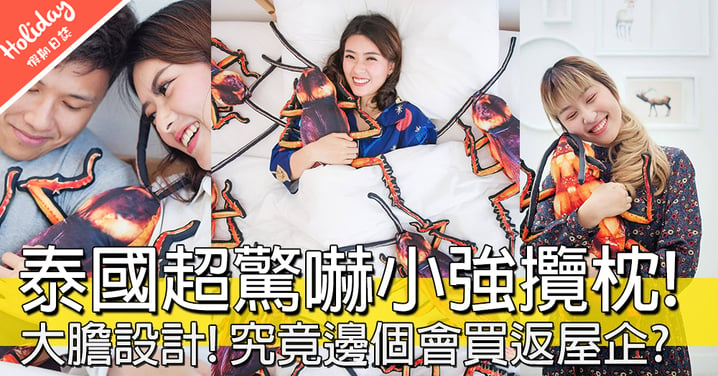 媽咪呀～～泰國「最黐線」嘅攬枕設計，抱住隻小強訓覺真係好咩？