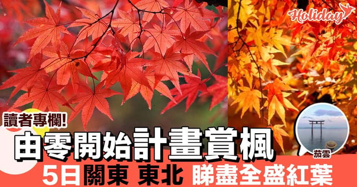 【專欄分享：茄雲】如何由零開始計劃賞楓行程路線？5日,到日本關東,東北看全盛的紅葉美景