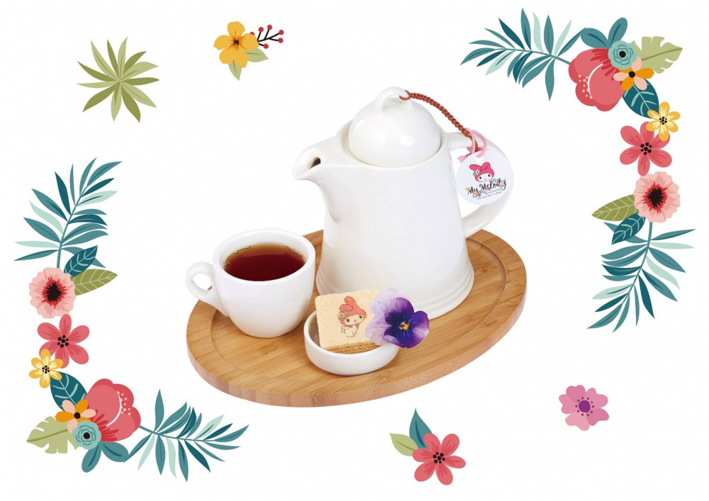 My Melody X Amandier 美樂蒂花草風期間限定咖啡廳(Facebook)