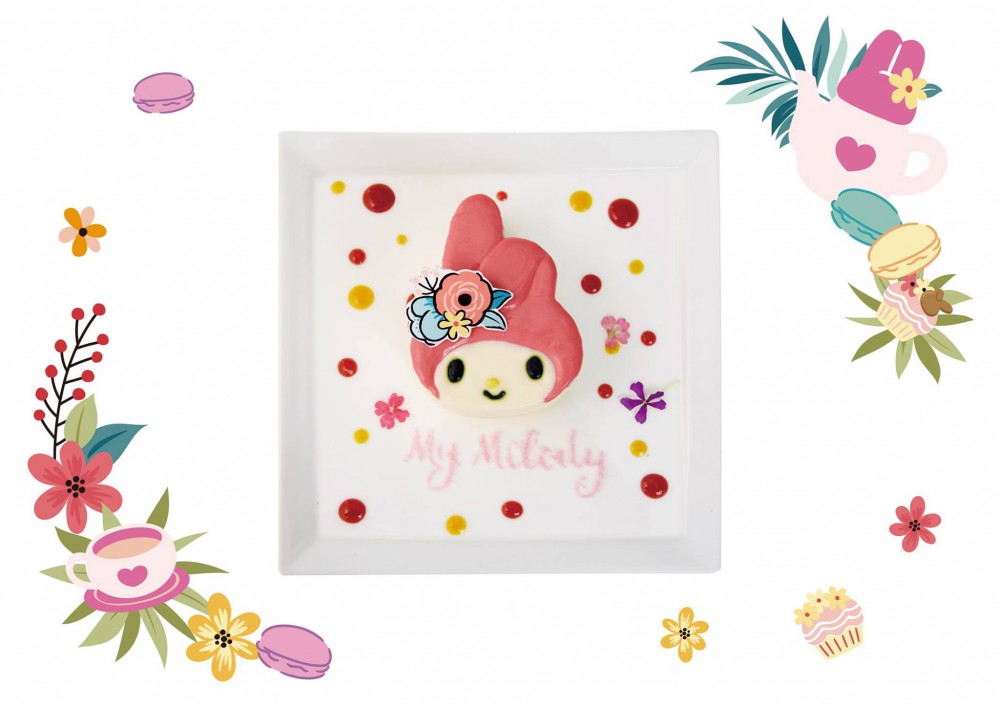 My Melody X Amandier 美樂蒂花草風期間限定咖啡廳(Facebook)