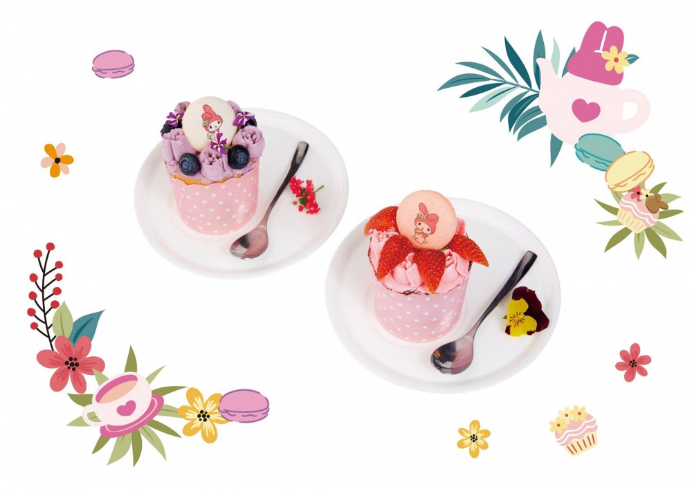 My Melody X Amandier 美樂蒂花草風期間限定咖啡廳(Facebook)
