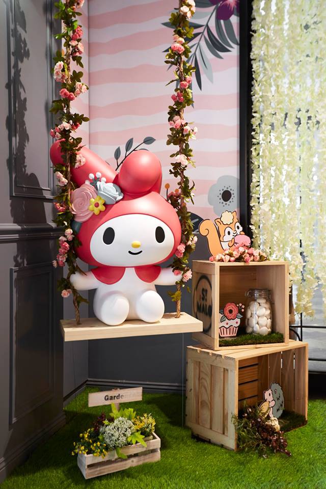 My Melody X Amandier 美樂蒂花草風期間限定咖啡廳(Facebook)