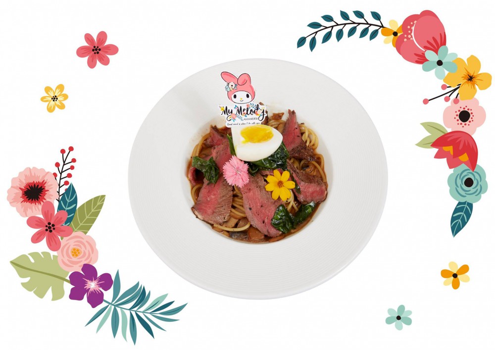 My Melody X Amandier 美樂蒂花草風期間限定咖啡廳(Facebook)