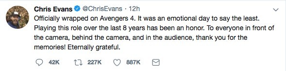 Chris Evans Twitter