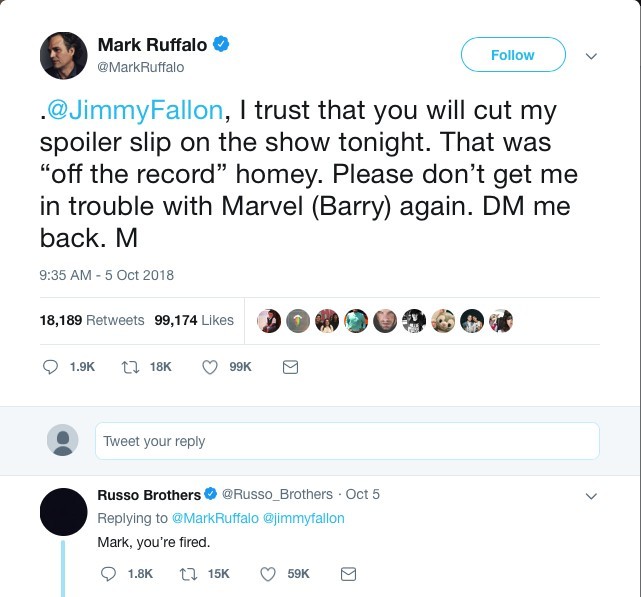 Mark Ruffalo Twitter