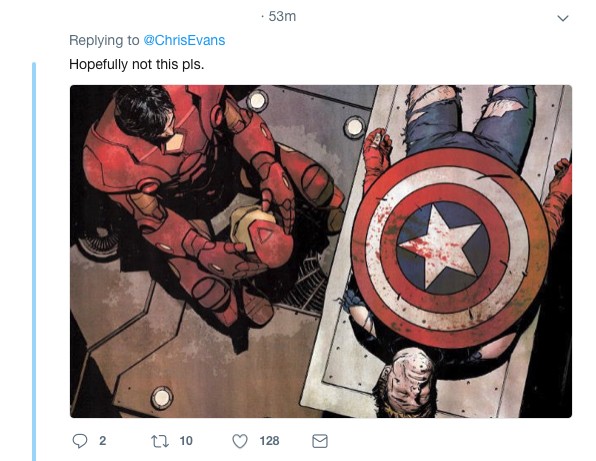 Chris Evans Twitter