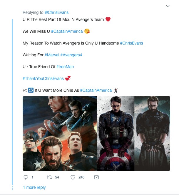 Chris Evans Twitter