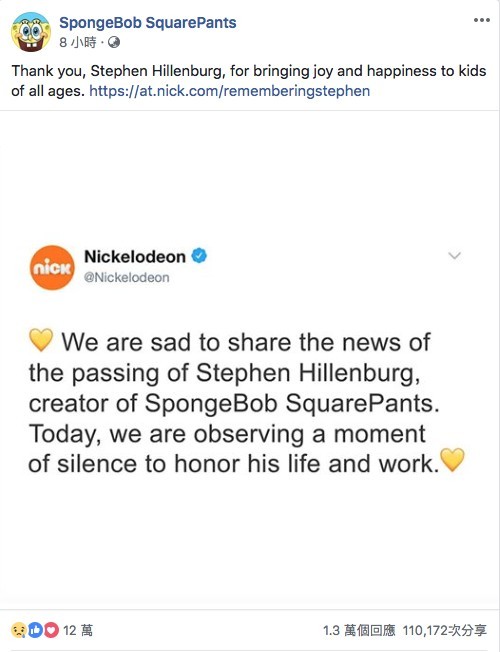 SpongeBob SquarePants Facebook