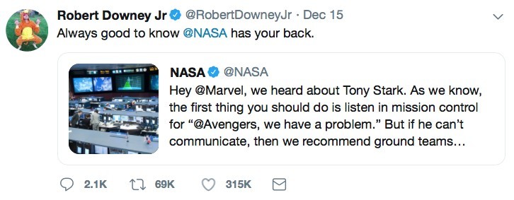Robert Downey Twitter