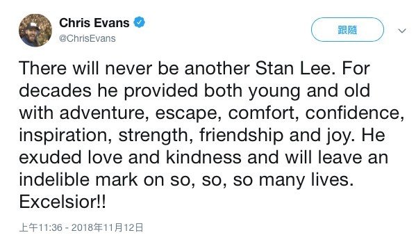 Chris Evans Twitter