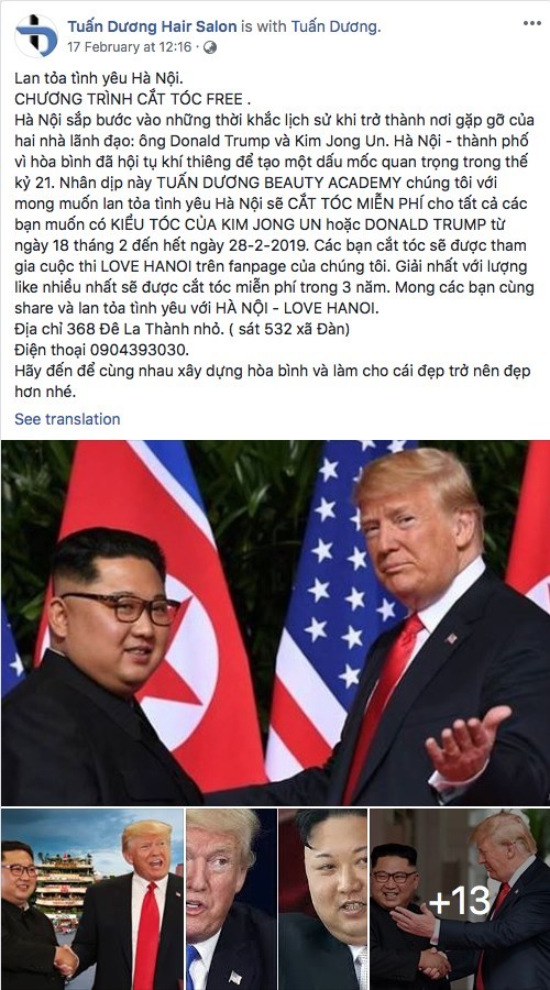 Tuấn Dương Hair Salon Facebook