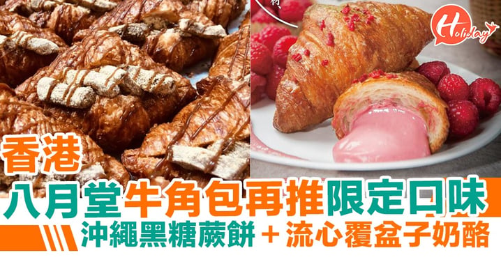 台灣殿堂級八月堂 香港店再推期間限定口味 沖繩黑糖蕨餅＋流心覆盆子奶酪