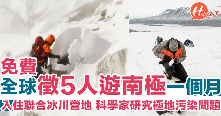 【南極探險】全球徵5人！免費遊南極一個月　同科學家齊齊研究環境污染問題