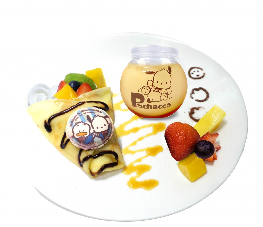 Pochacco 水果班戟連布甸