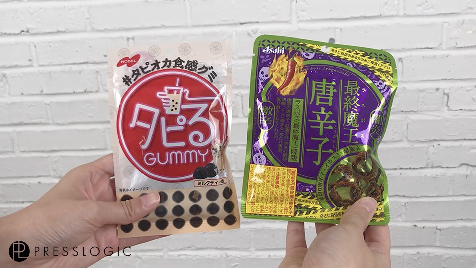 日本，珍珠奶茶軟糖，辣椒脆片,開箱
