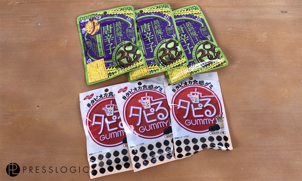 日本，珍珠奶茶軟糖，辣椒脆片,開箱