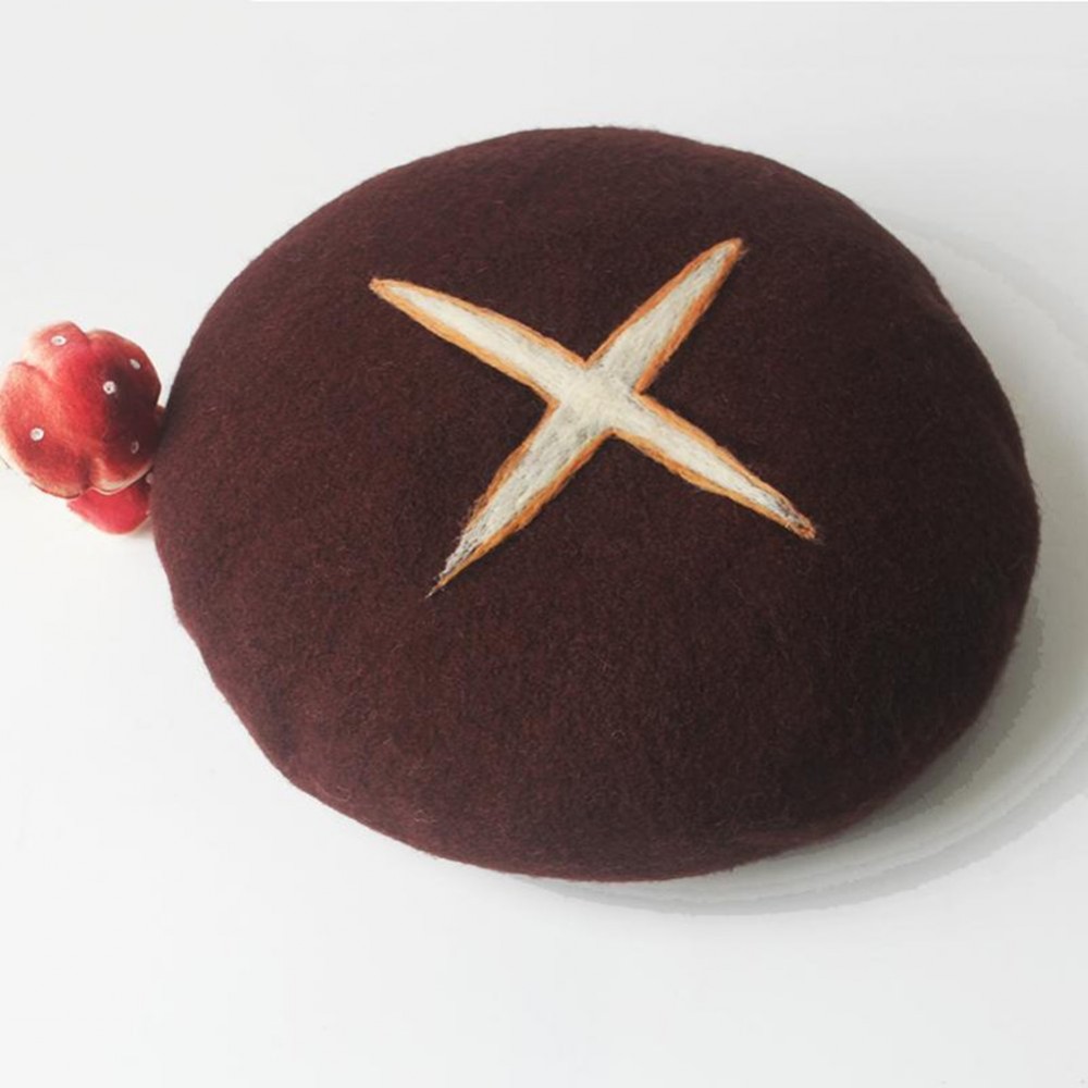 日本 貝雷帽 椎茸 ベレー帽 軟