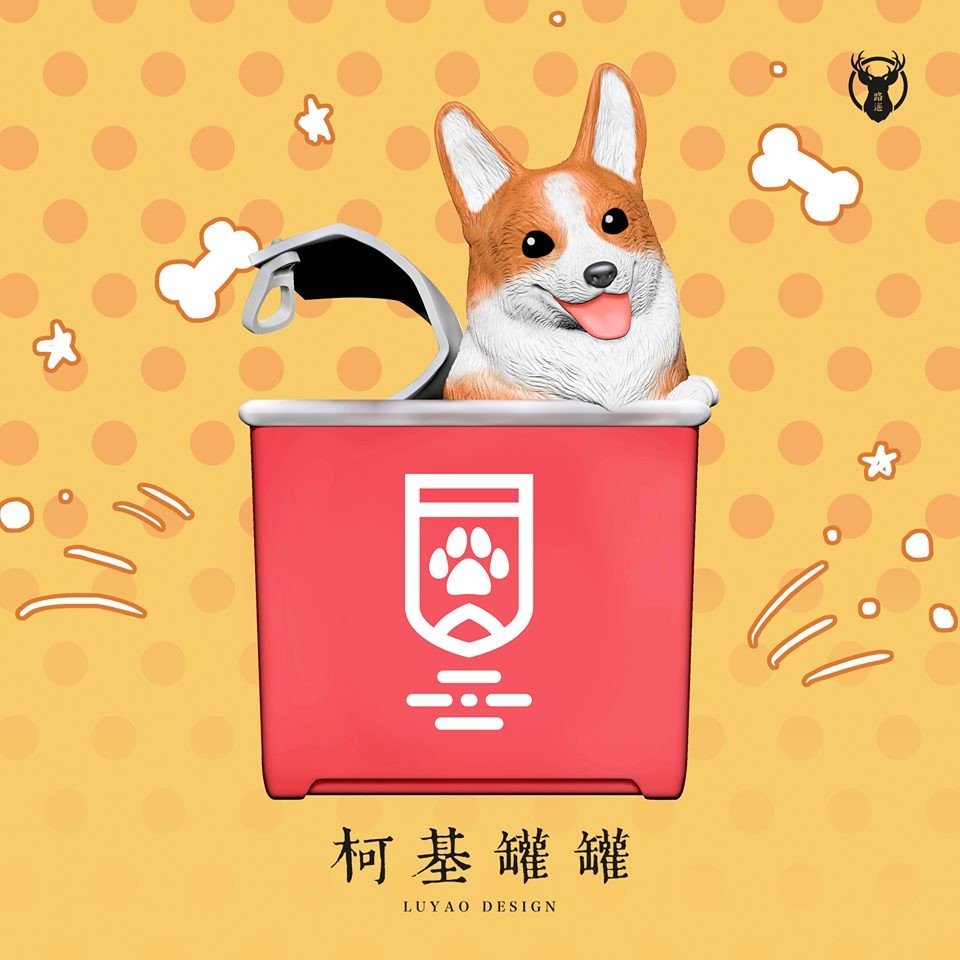 台灣 扭蛋 哥基罐罐 紅罐