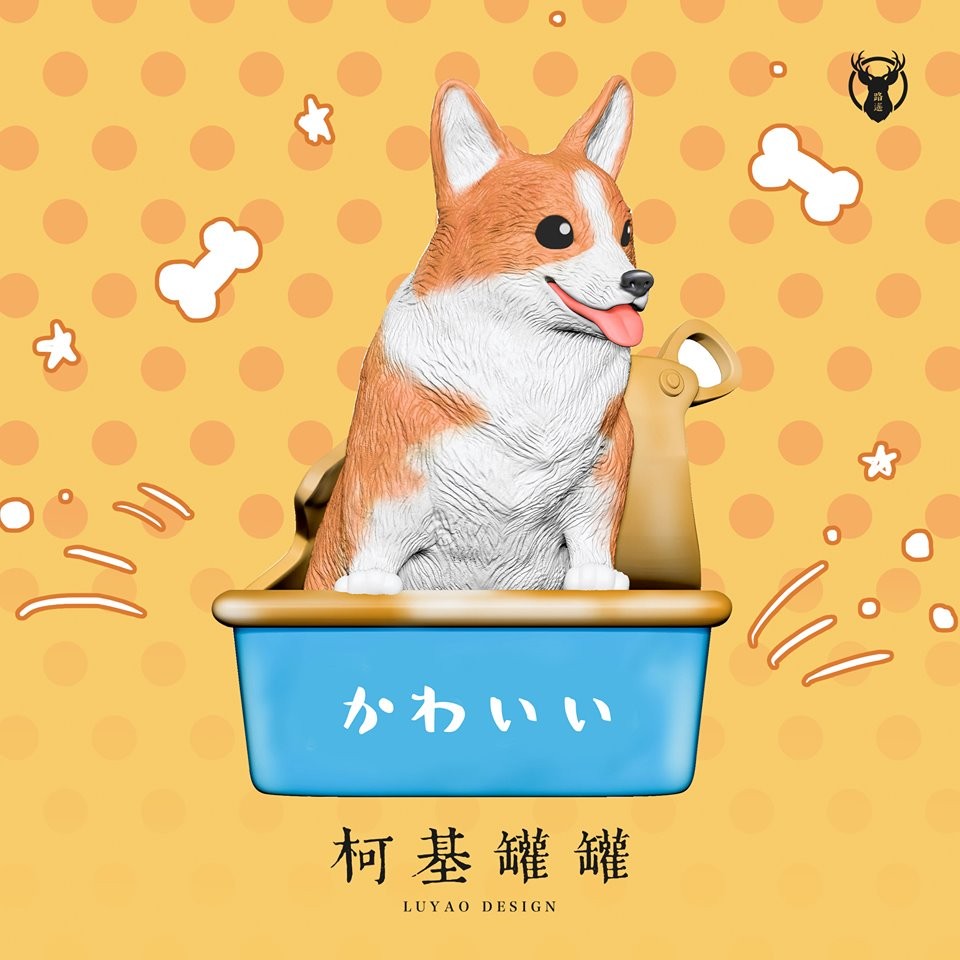 台灣 扭蛋 哥基罐罐 藍罐