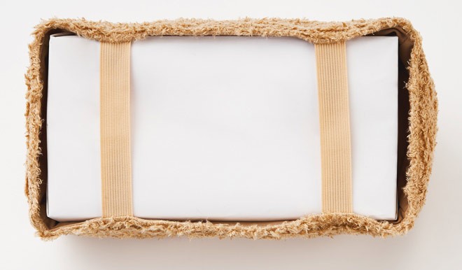 日本 FELISSIMO 倉鼠 毛絨紙巾盒套 底部