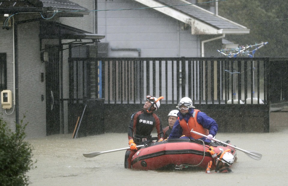 日本颱風水浸