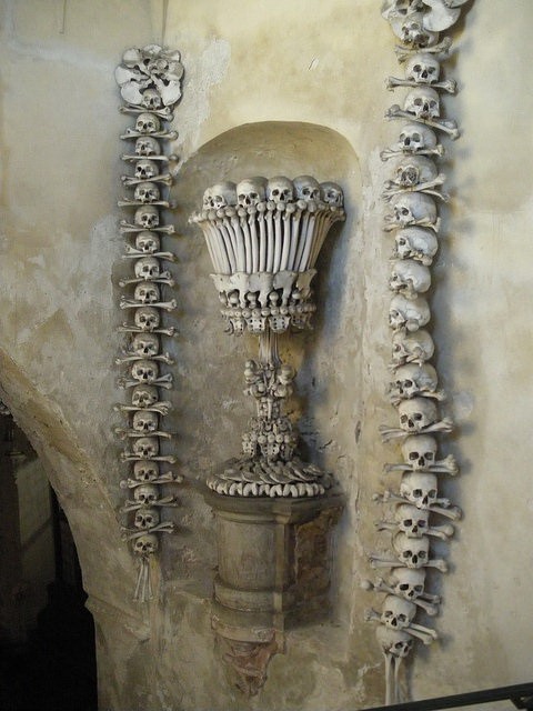 捷克 人骨教堂 Sedlec Ossuary 禁 影相