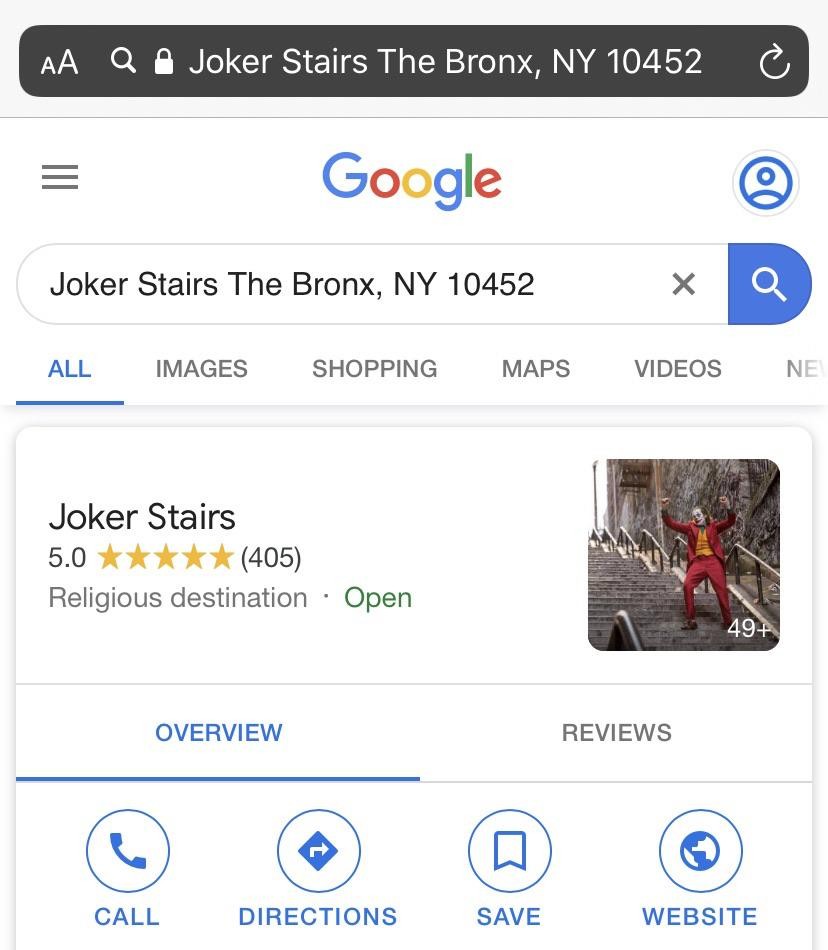 【JOKER小丑】小丑跳舞樓梯成打卡景點 Google Map命名為Joker Stair