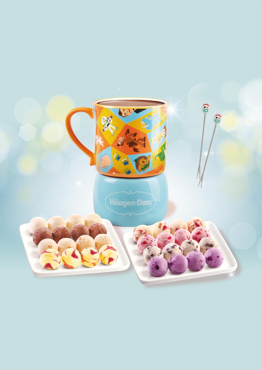 Häagen Dazs，雪糕火鍋，迪士尼，小叉