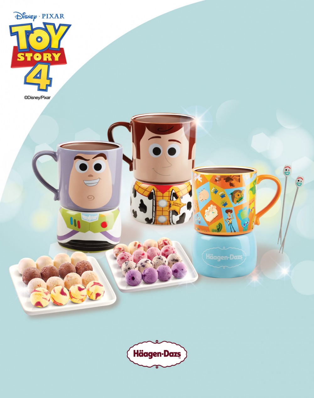 Häagen Dazs，雪糕火鍋，迪士尼，小叉