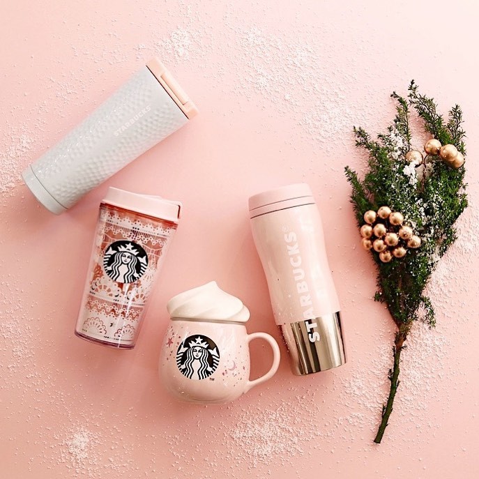 【聖誕節2019】日本Starbucks聖誕限定新杯 少女心爆發粉紅系列