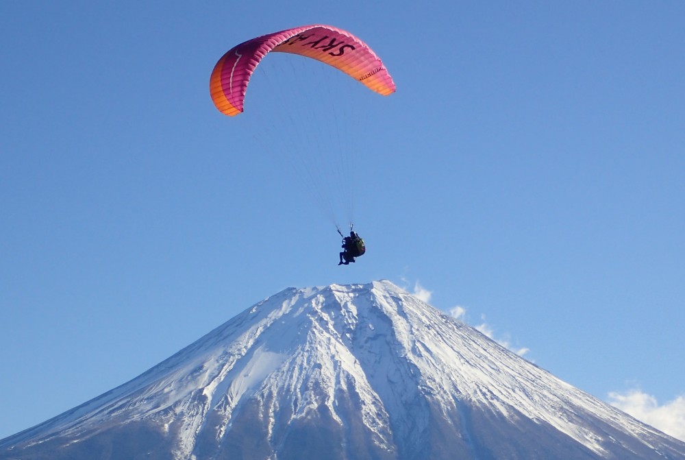 富士山下滑翔傘